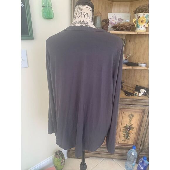 J. Jill Wearever Cardigan Sweater Gray - Picture 2 of 9